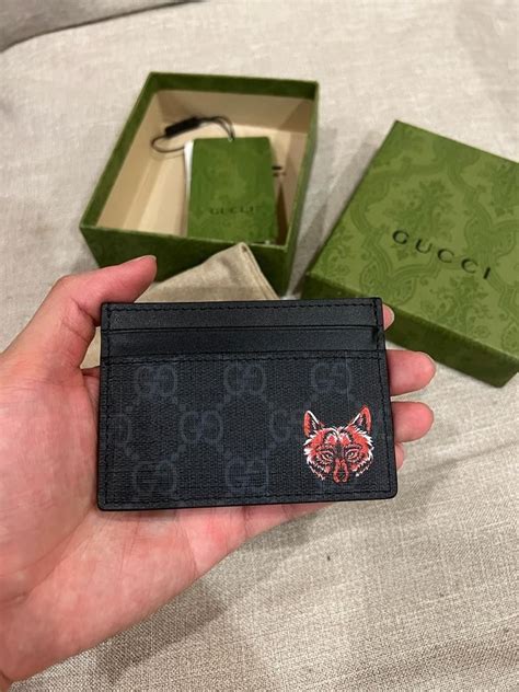 gucci wolf cardholder|gucci card holder euro.